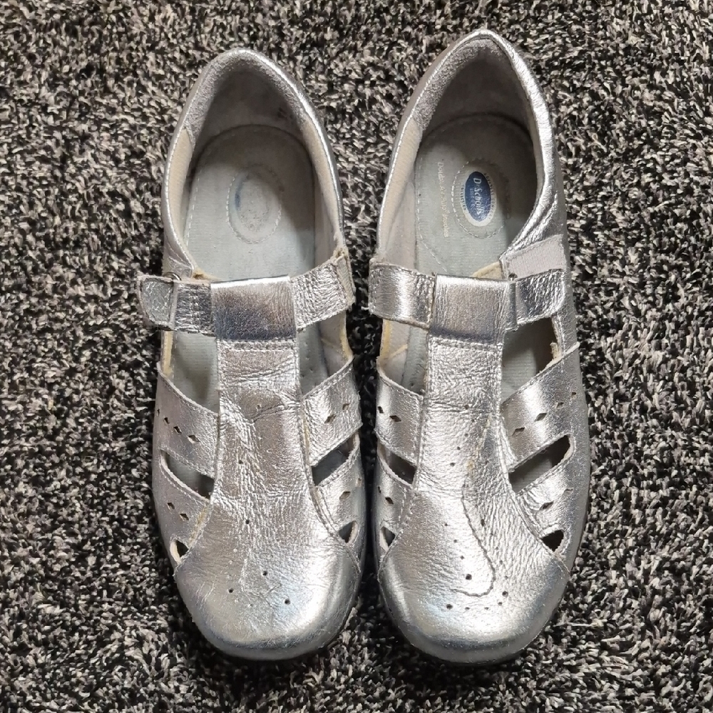 Dr. Scholl's Silver Sandals